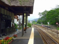 湯野上温泉駅2014_6構内ホーム1番線
