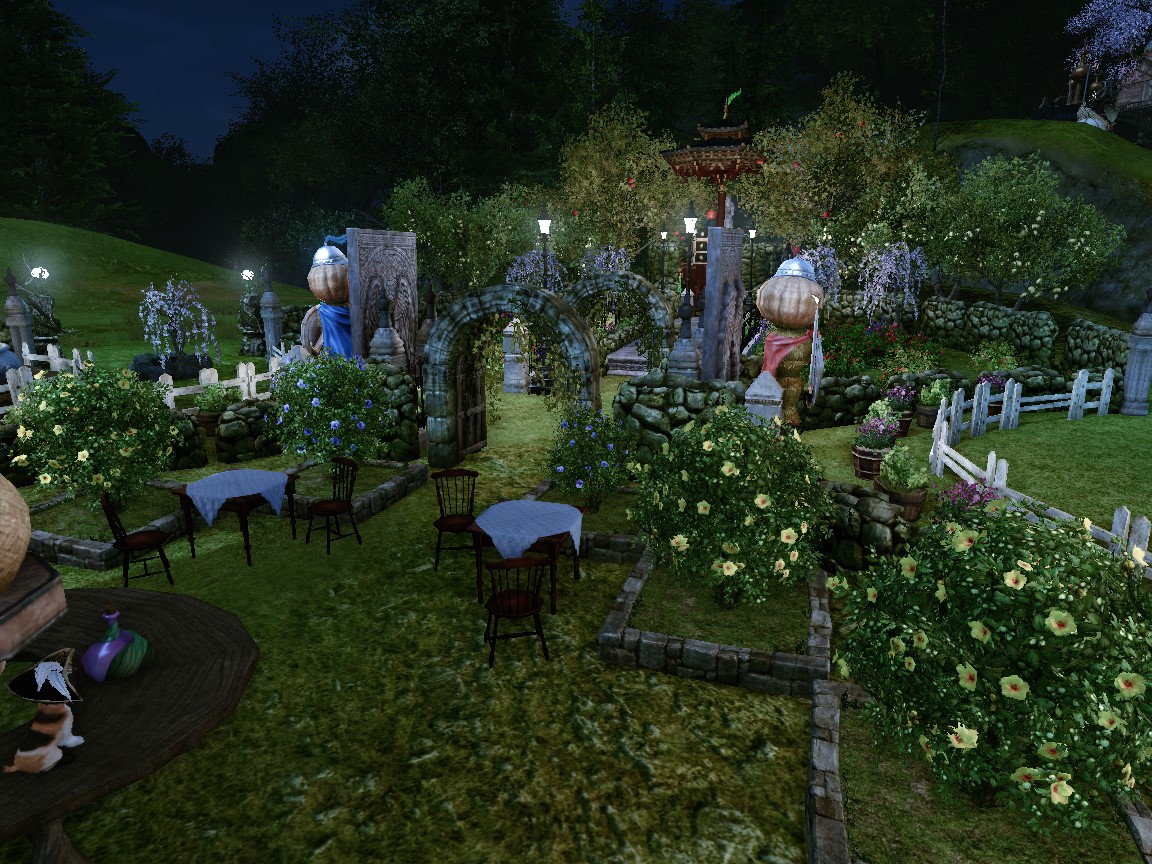 夜の庭園2